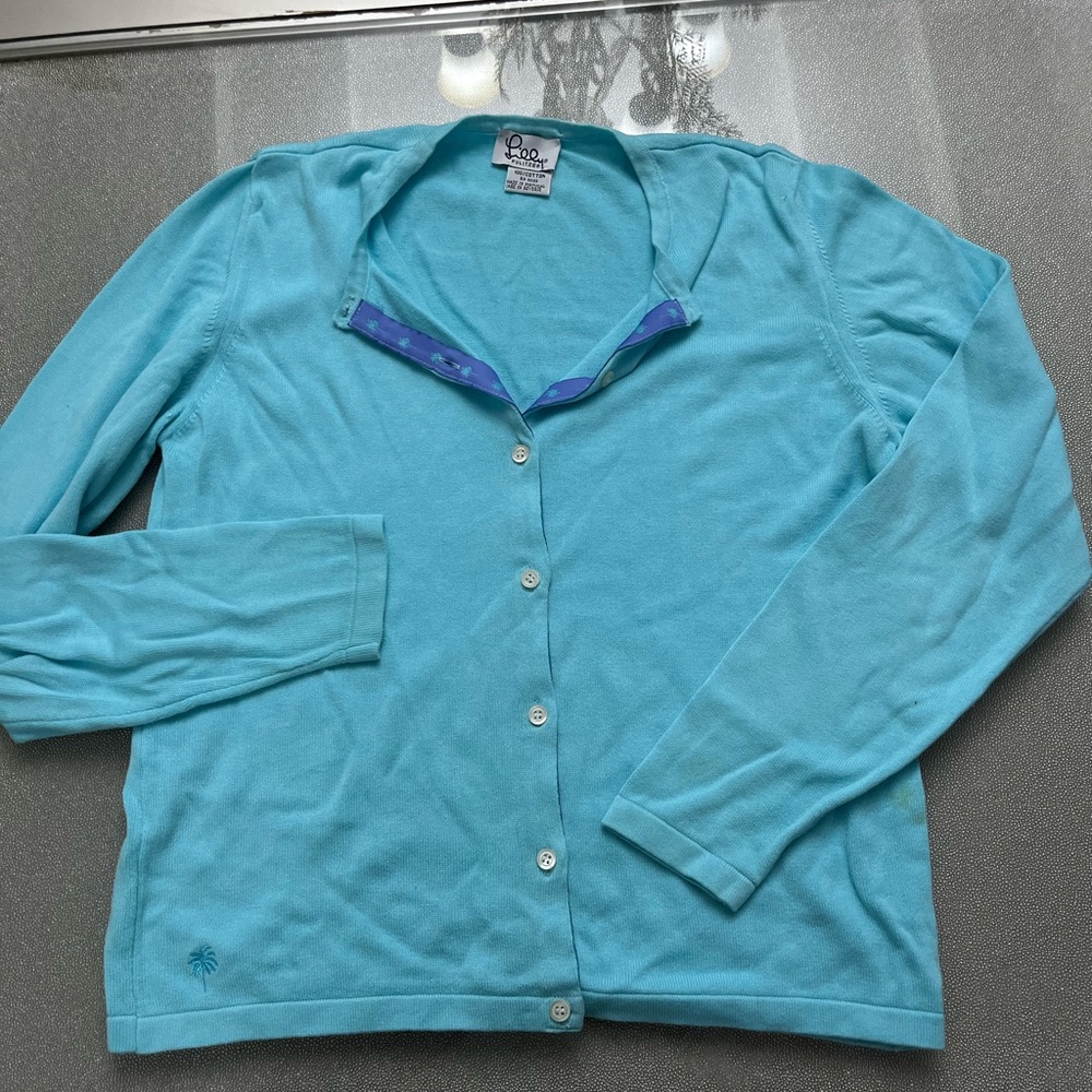 Lilly Pulitzer Turquoise Cotton Tee